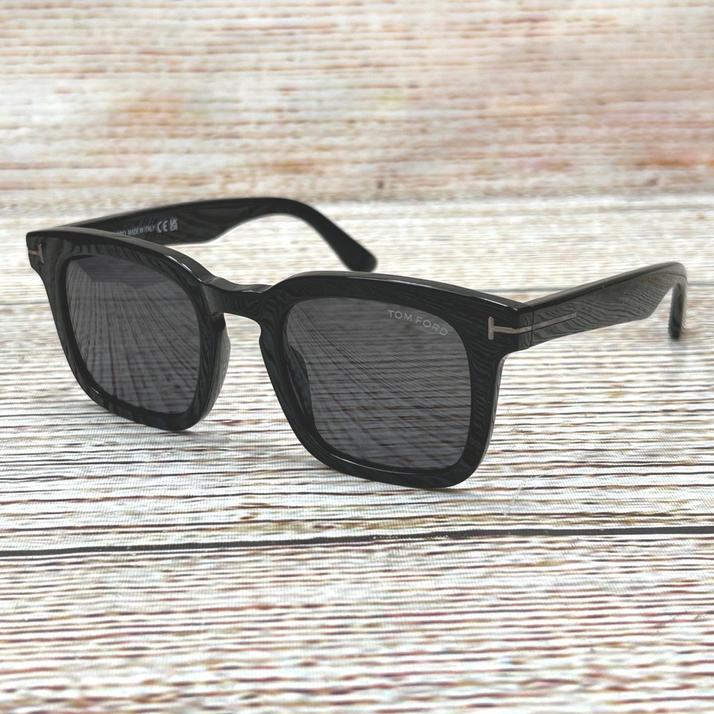 Tom Ford Dax TF751-N 01A Black Smoke Sunglasses 50-22-145 w/ Case Never Worn